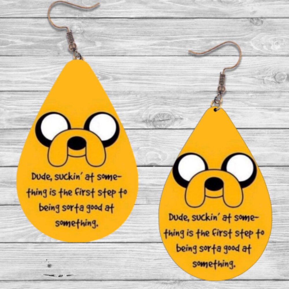 Adventure Time Earrings: Hypoallergenic